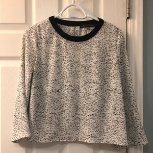 Black and white blouse